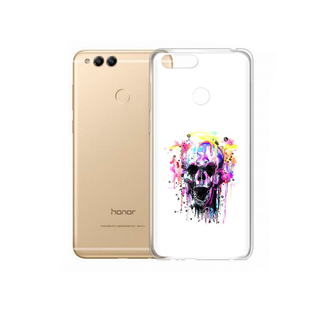 

Чехол MyPads Tocco для Huawei 7X граффити череп (PT94112.65.298), Прозрачный, Tocco