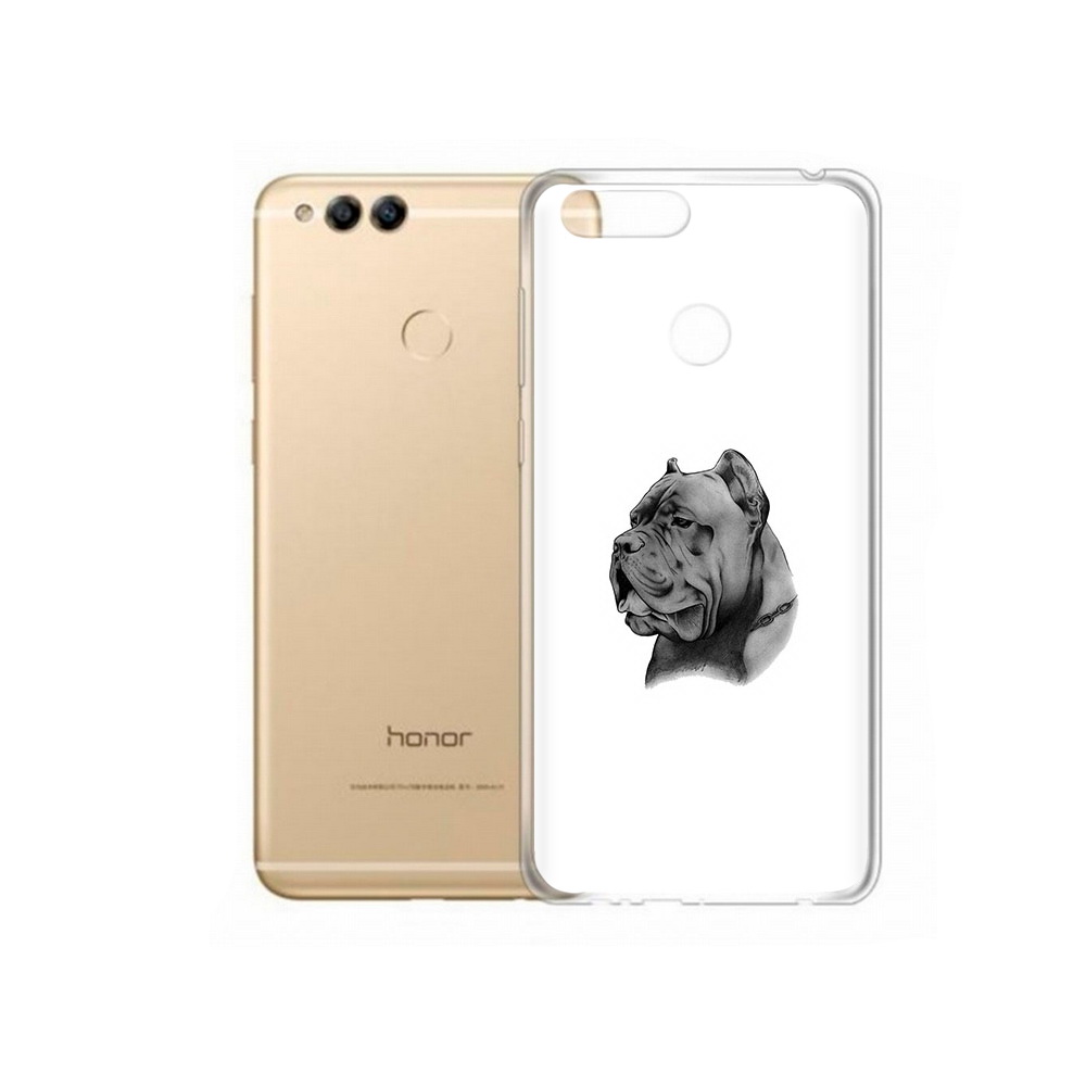 Чехол MyPads Tocco для Huawei 7X грозный бульдог (PT94112.65.300)