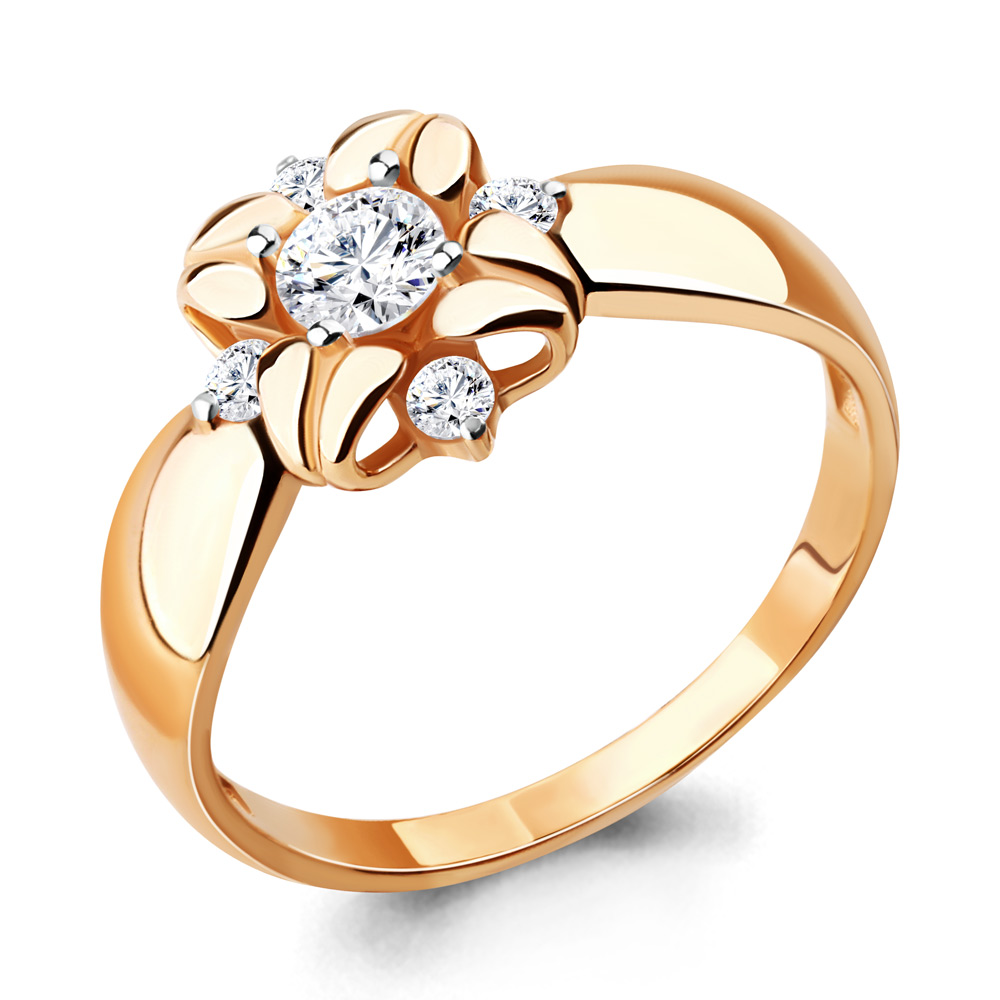 

Кольцо из серебра с фианитом р. , Aquamarine 68317А_925_з, 68317А_925_з
