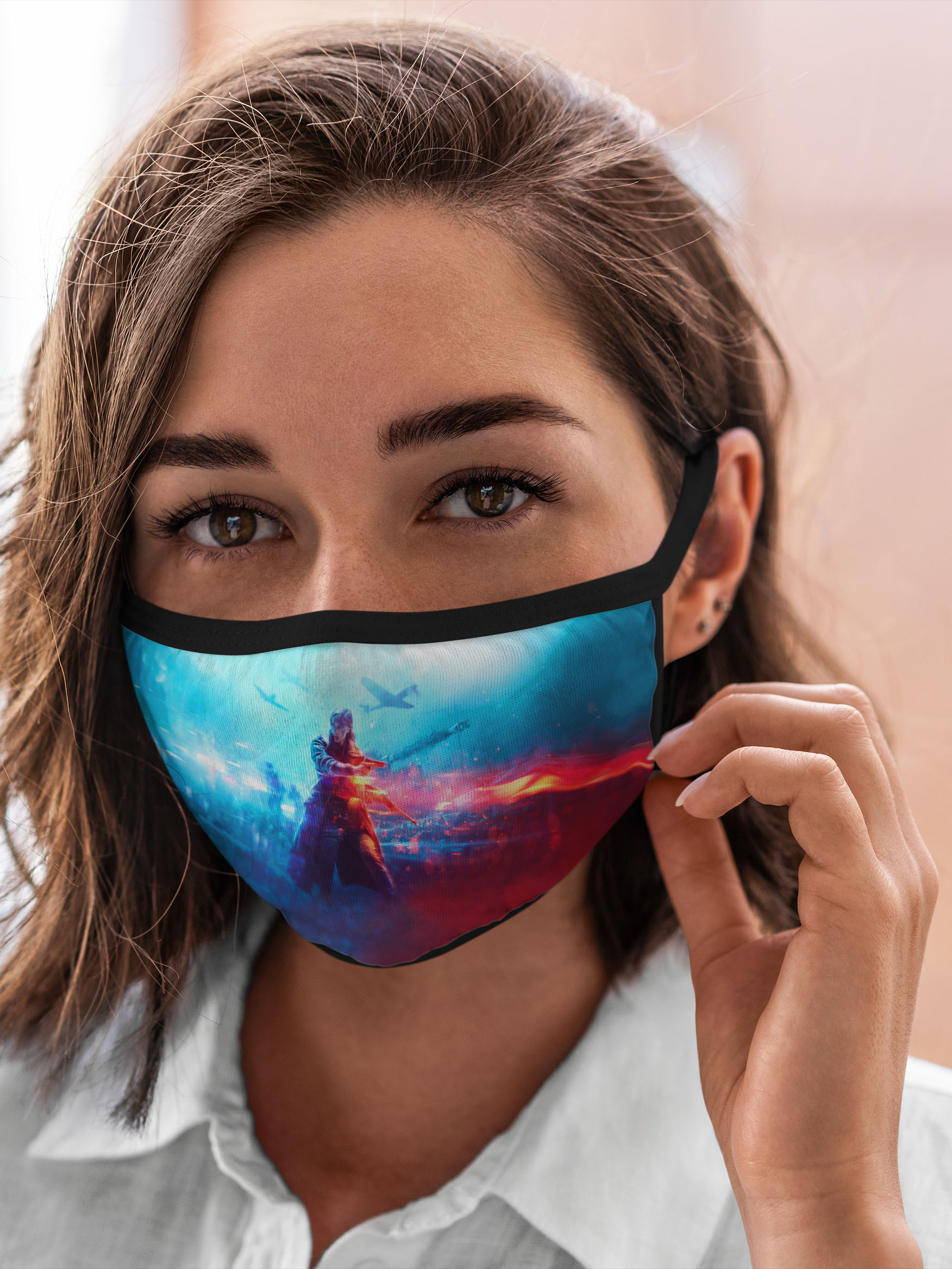 

Многоразовая маска унисекс Burnettie Battlefield 5, Разноцветный, Battlefield 5