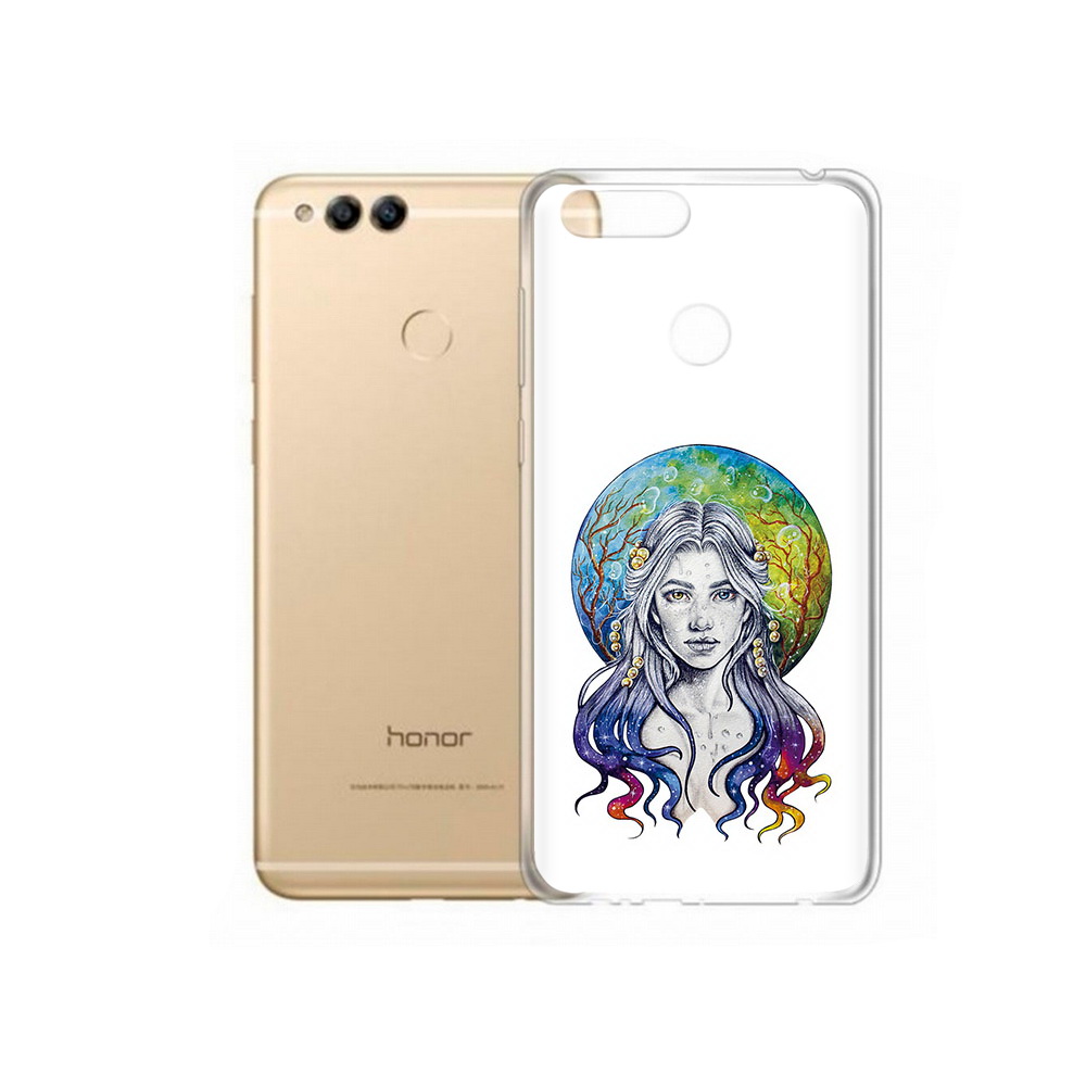 

Чехол MyPads Tocco для Huawei 7X девушка с красивыми волосами (PT94112.65.313), Прозрачный, Tocco