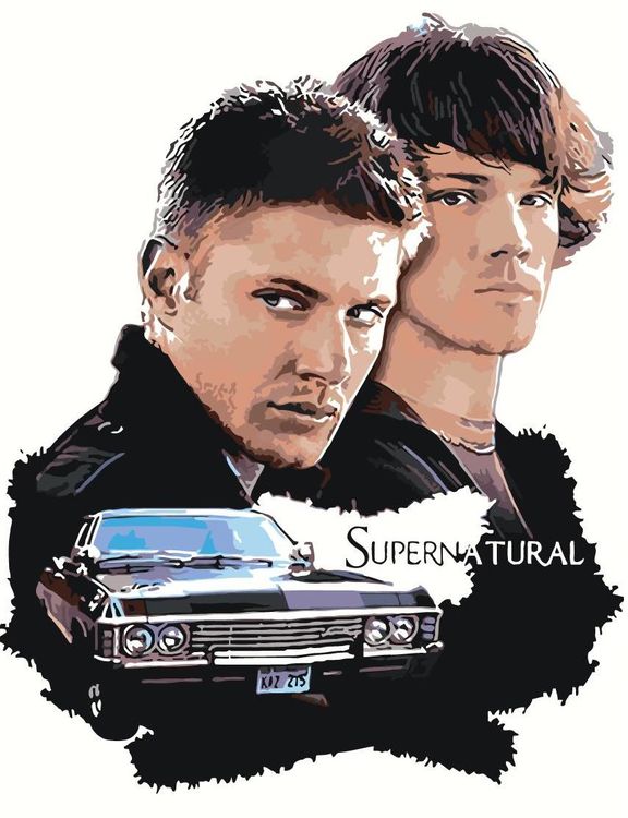 

Картина по номерам «Сверхъестественное»