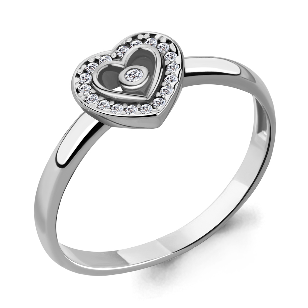 

Кольцо из серебра с фианитом р. 16 Aquamarine 68342А_925_р, 68342А_925_р