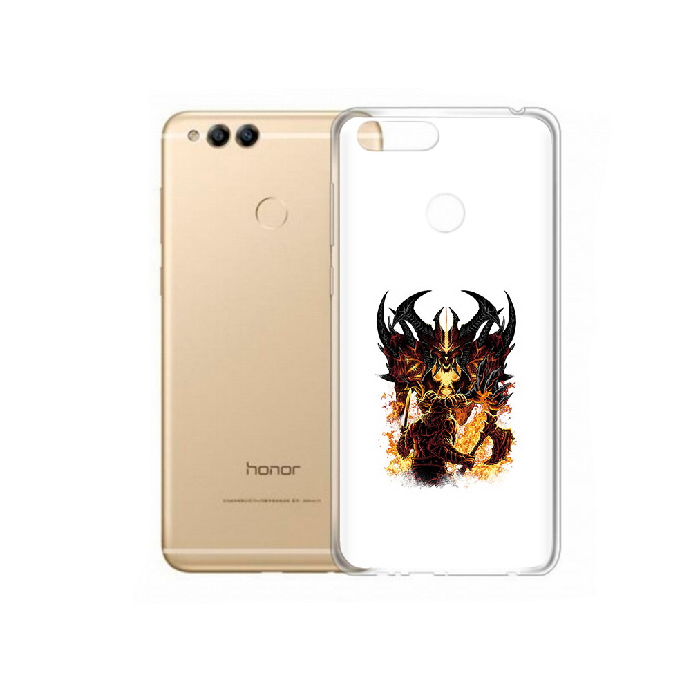 

Чехол MyPads Tocco для Huawei 7X демон shadow fiend (PT94112.65.318), Прозрачный, Tocco