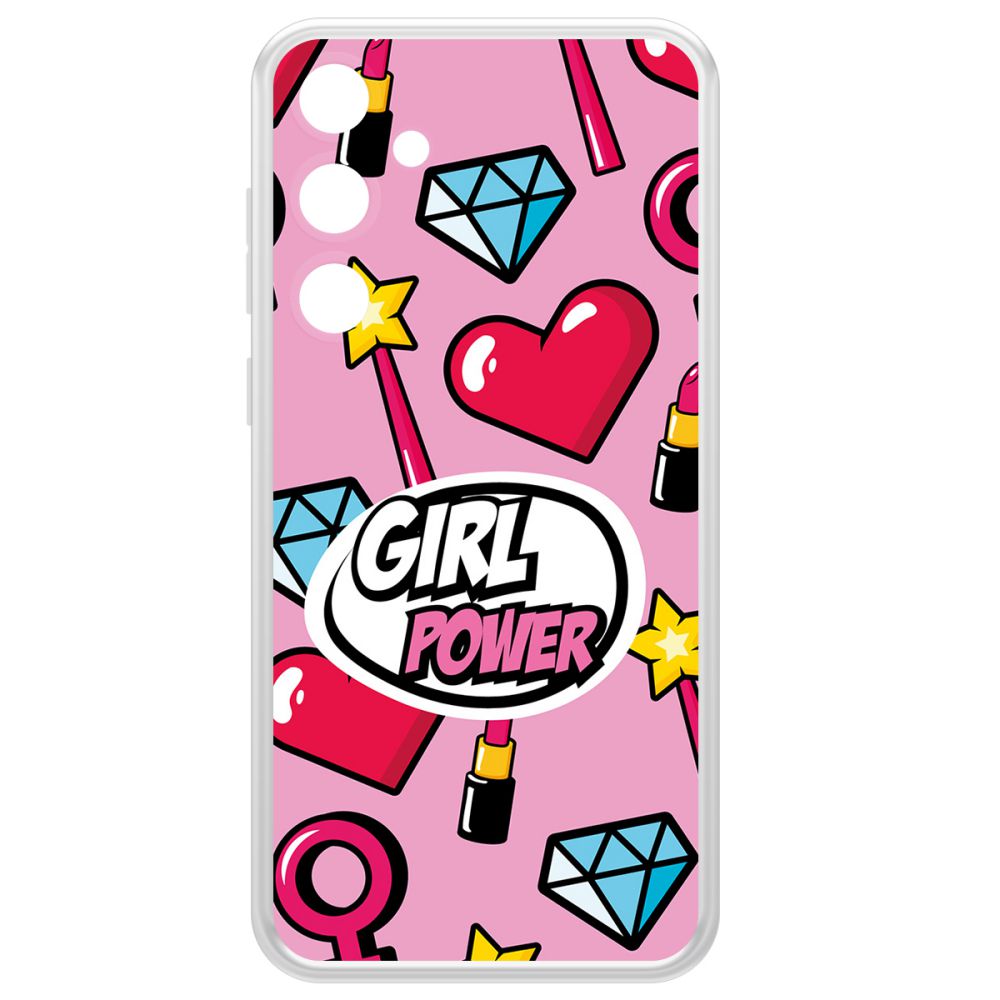 

Чехол-накладка Krutoff Clear Case Girl Power для Samsung Galaxy A35 5G (A356), Прозрачный