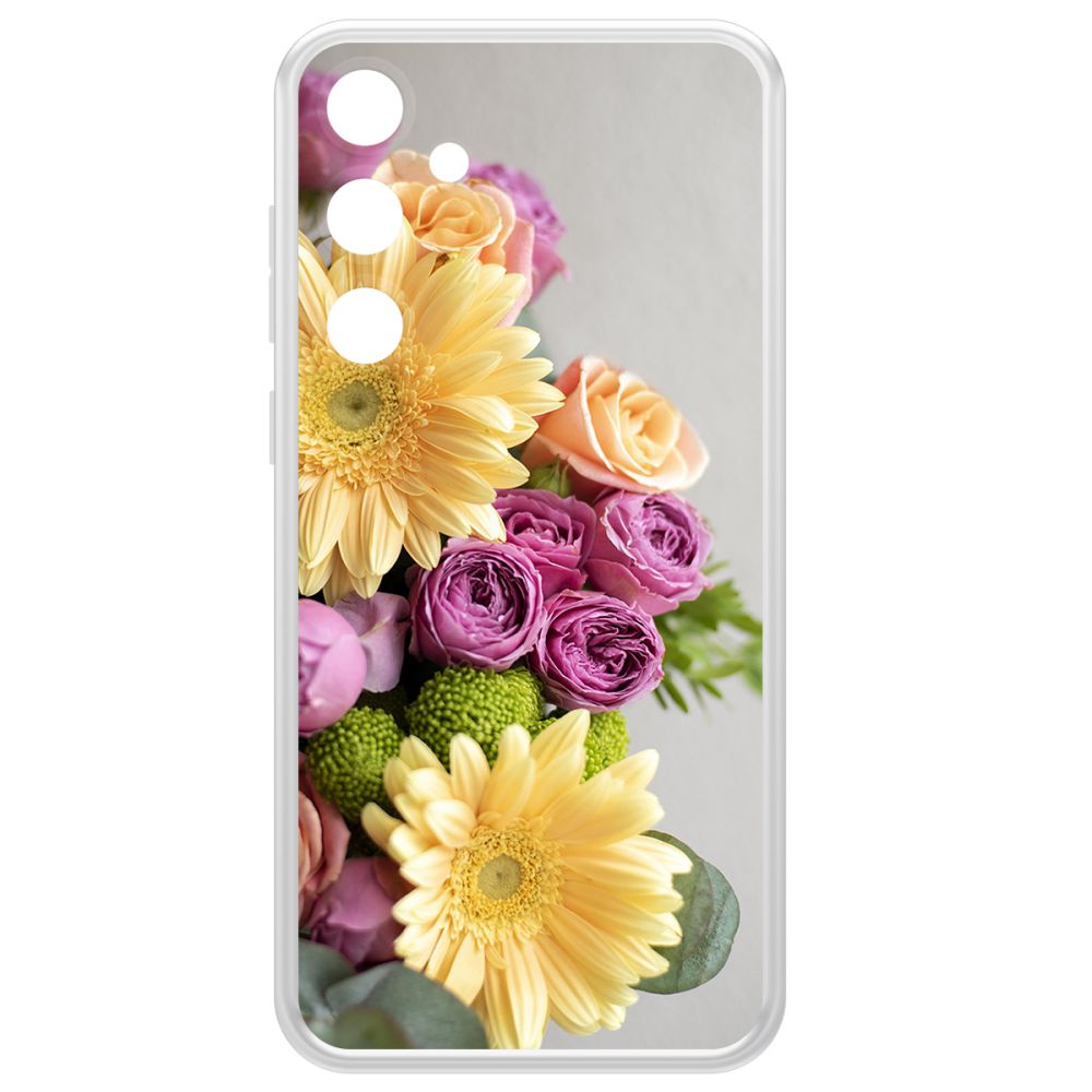 

Чехол-накладка Krutoff Clear Case Букет для Samsung Galaxy A35 5G (A356), Прозрачный