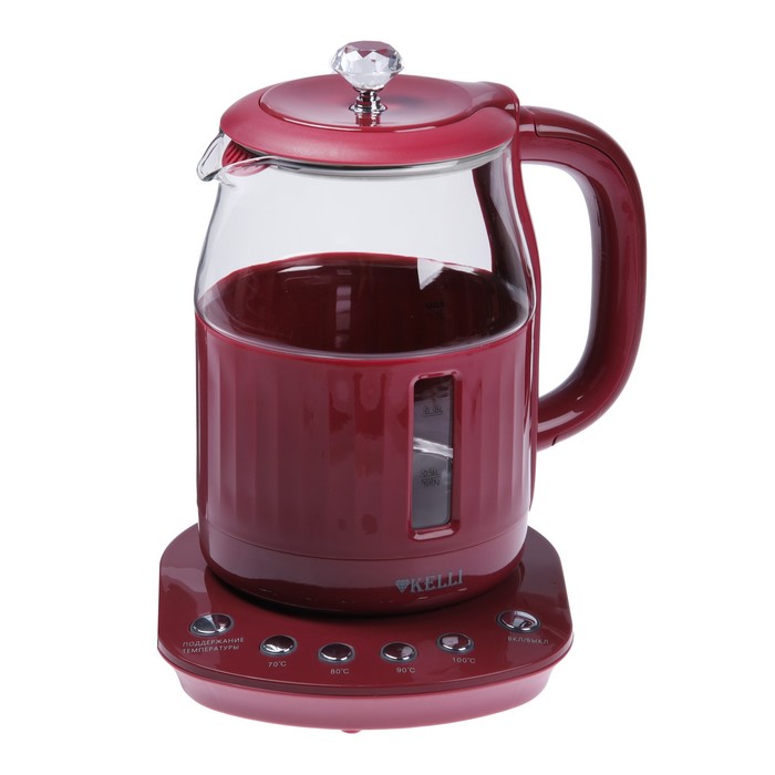 Чайник электрический KELLI KL-1373 1.7 л красный кофеварка kelli kl 1394 красный