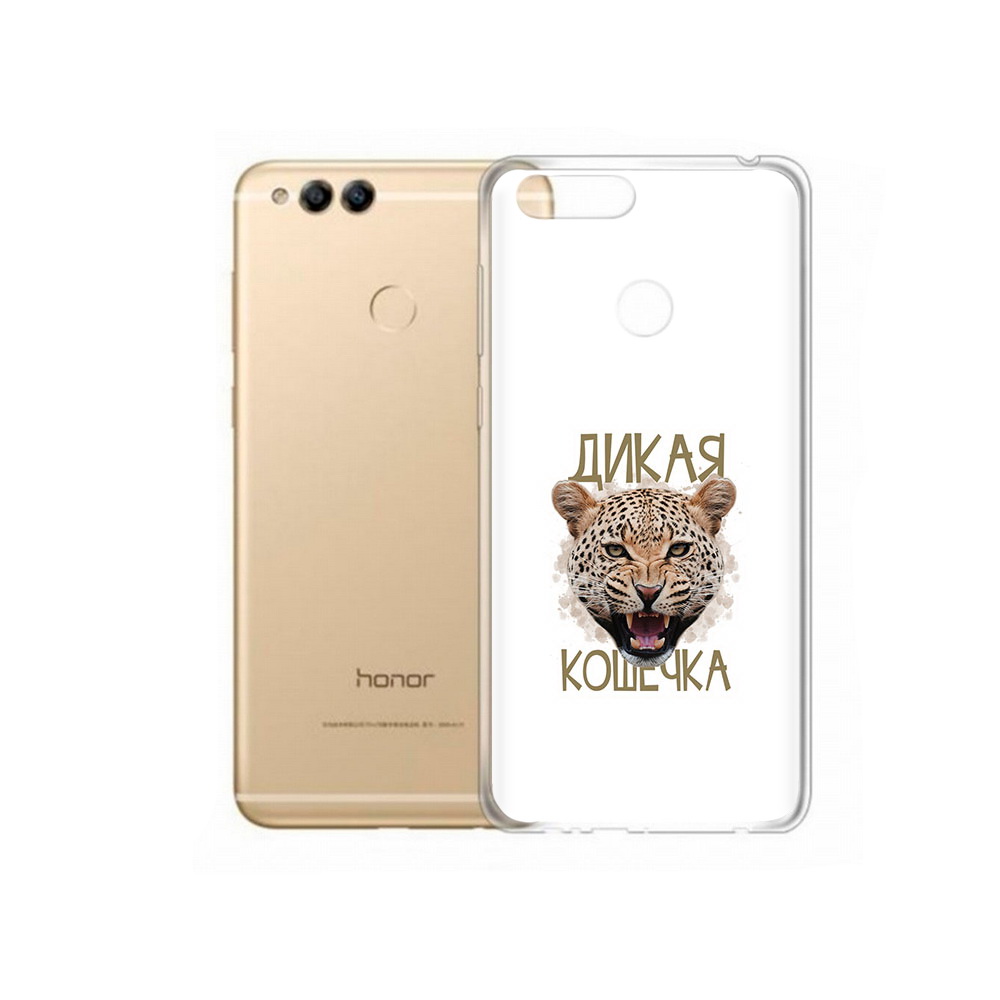 

Чехол MyPads Tocco для Huawei 7X дикая кошечка (PT94112.65.324), Прозрачный, Tocco