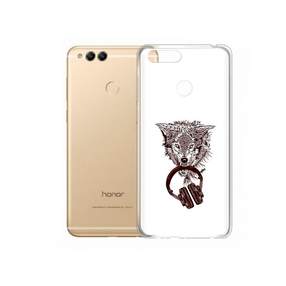 

Чехол MyPads Tocco для Huawei 7X дикий волк (PT94112.65.325), Прозрачный, Tocco