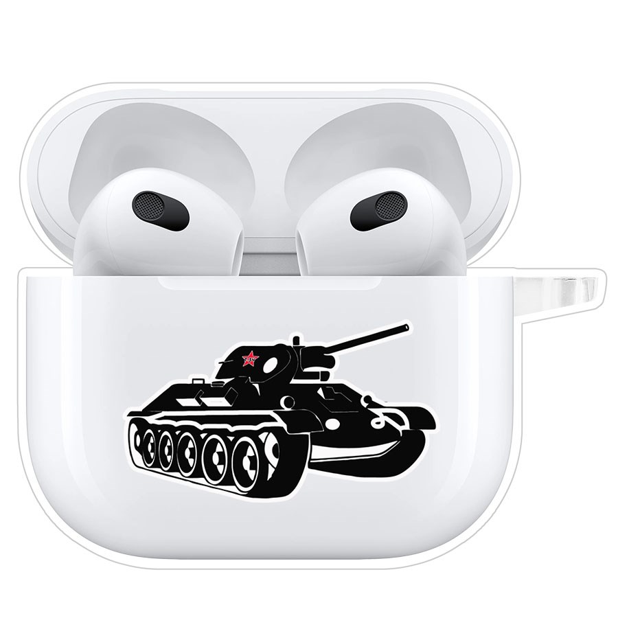 фото Чехол krutoff clear case для airpods 3 т-34