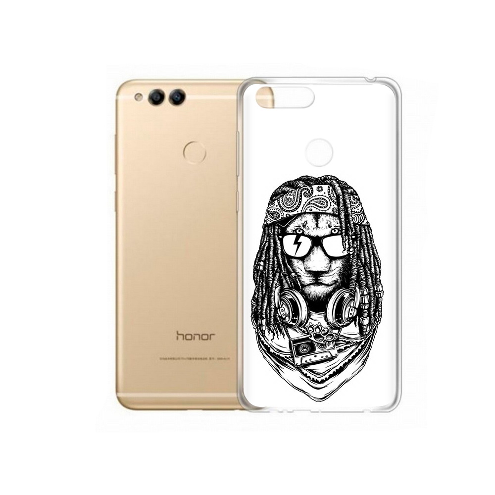 

Чехол MyPads Tocco для Huawei 7X дреды льва (PT94112.65.338), Прозрачный, Tocco