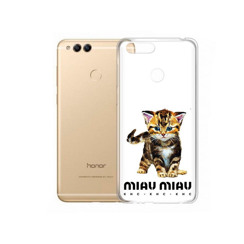 

Чехол MyPads Tocco для Huawei 7X Бренд miau miau (PT94112.65.34), Прозрачный, Tocco