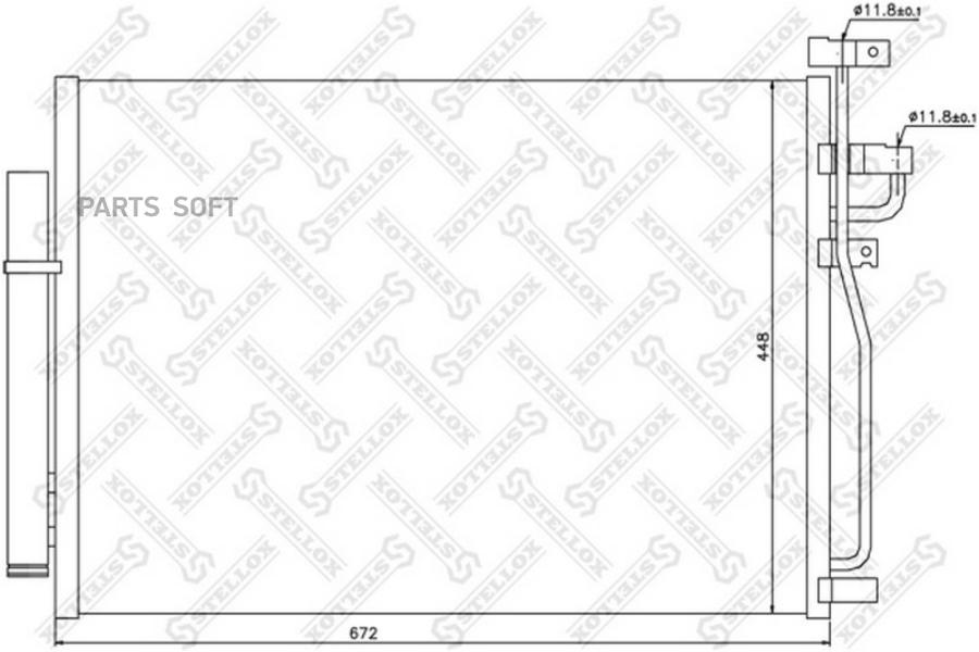 

Радиатор Кондиционера STELLOX 1045380SX