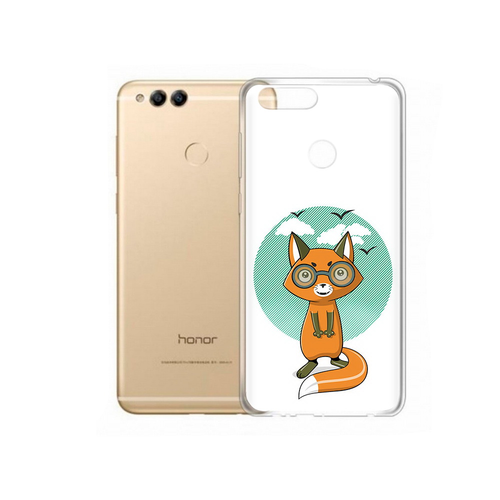 

Чехол MyPads Tocco для Huawei 7X задумчивая лиса (PT94112.65.348), Прозрачный, Tocco