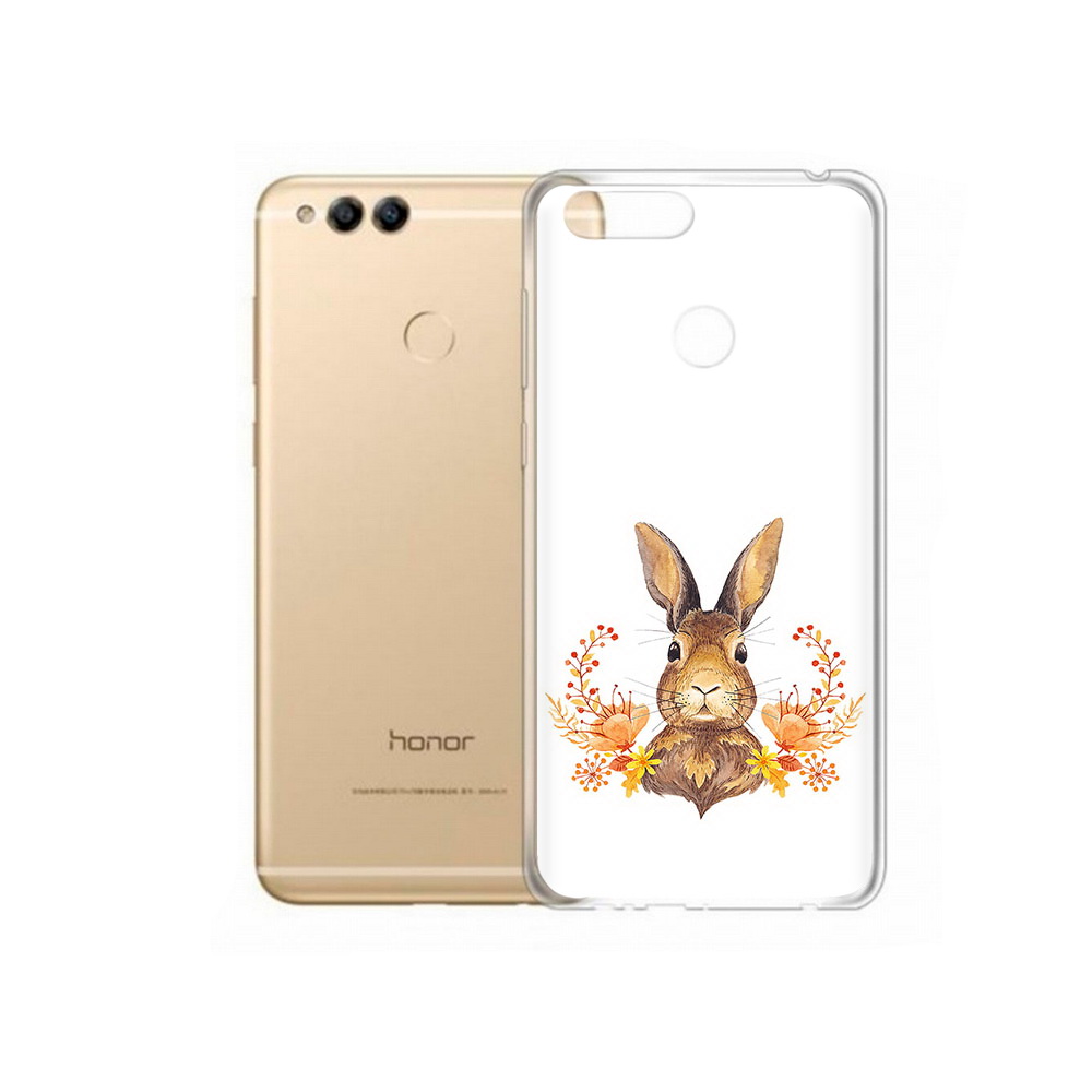 

Чехол MyPads Tocco для Huawei 7X зайка в цветах (PT94112.65.349), Прозрачный, Tocco