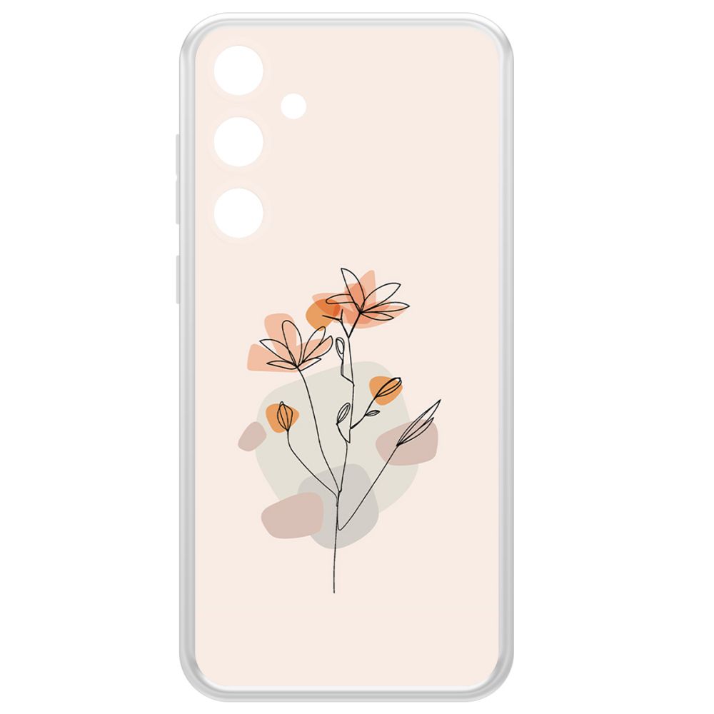 

Чехол-накладка Krutoff Clear Case Ромашки для Samsung Galaxy A35 5G (A356), Прозрачный