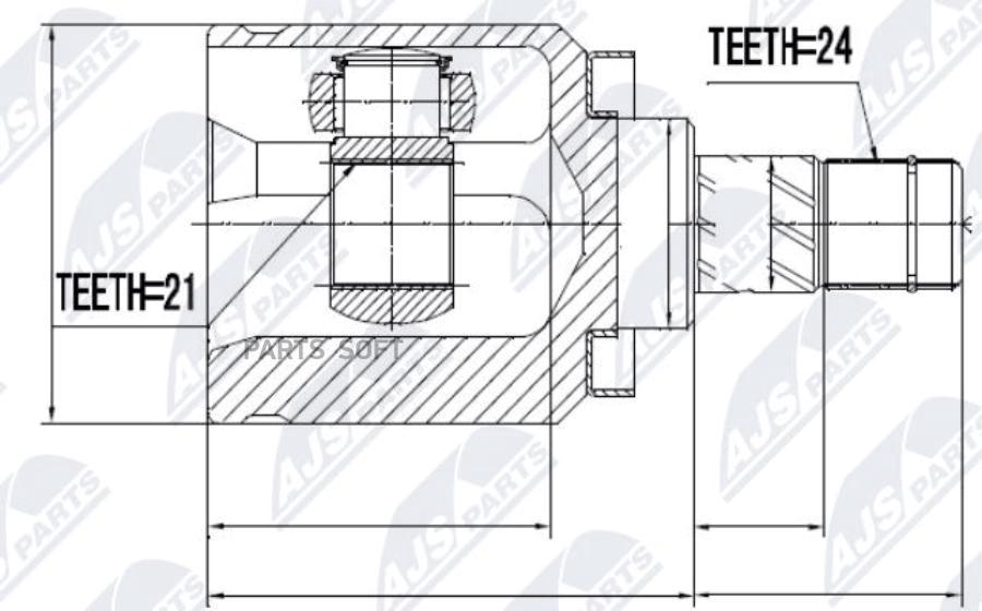 

Nty Шрус Наружный, Nissan Almera N16 Uk 00-06