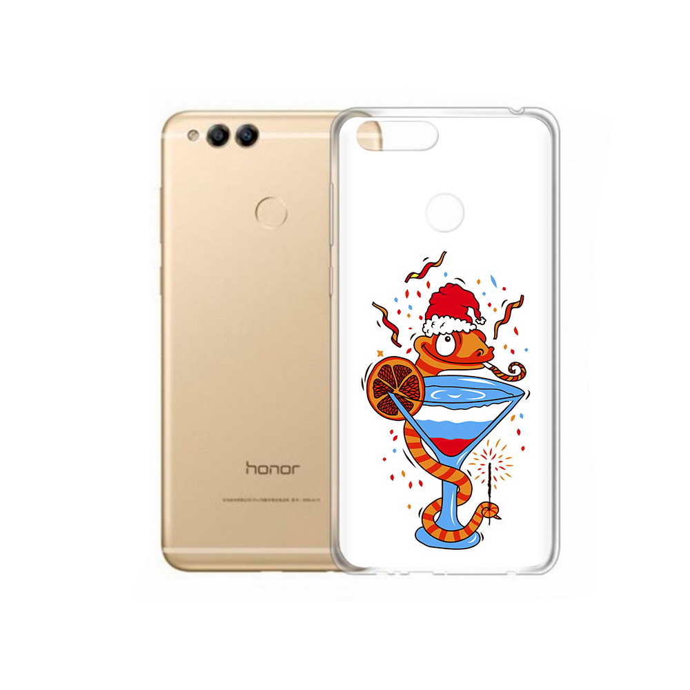 

Чехол MyPads Tocco для Huawei 7X змейка (PT94112.65.364), Прозрачный, Tocco