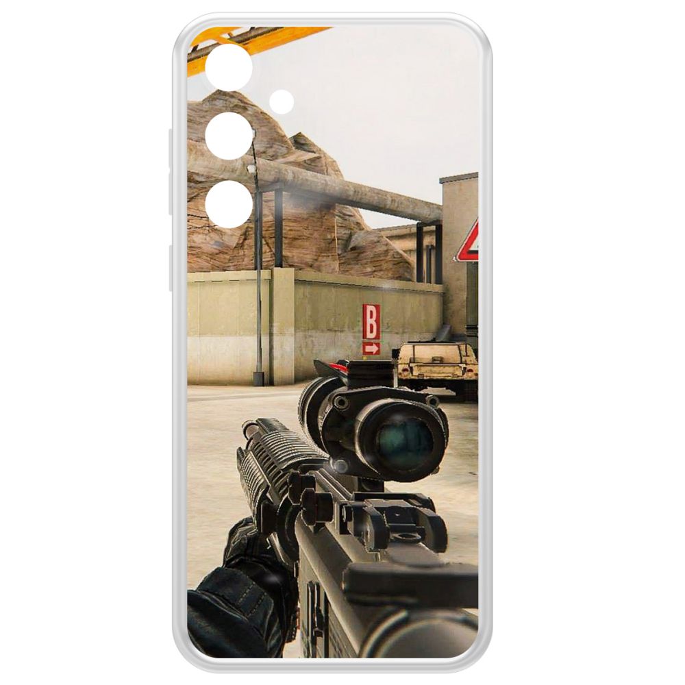 Чехол-накладка Clear Case Cтандофф 2 - Оптика для Samsung Galaxy A35 5G (A356)