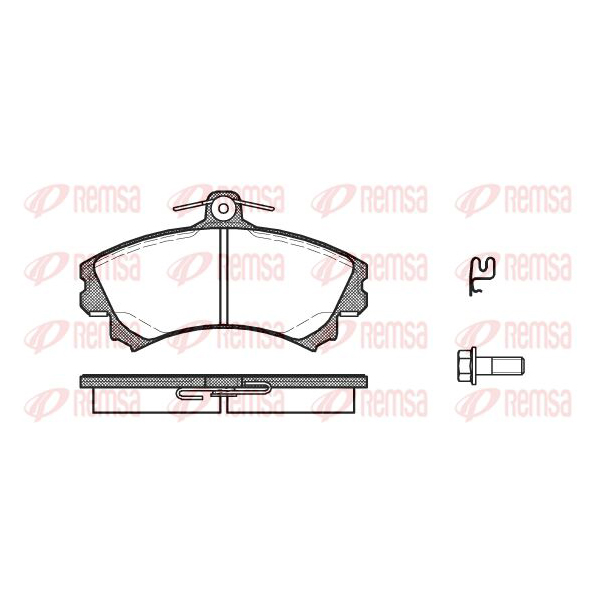 

Колодки тормозные дисковые комплект MITSUBISHI SMART REMSA 059021