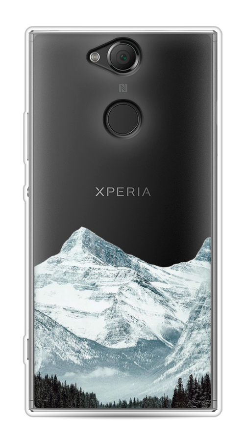 

Чехол на Sony Xperia XA2 "Горы арт 1", Белый;зеленый, 53150-2