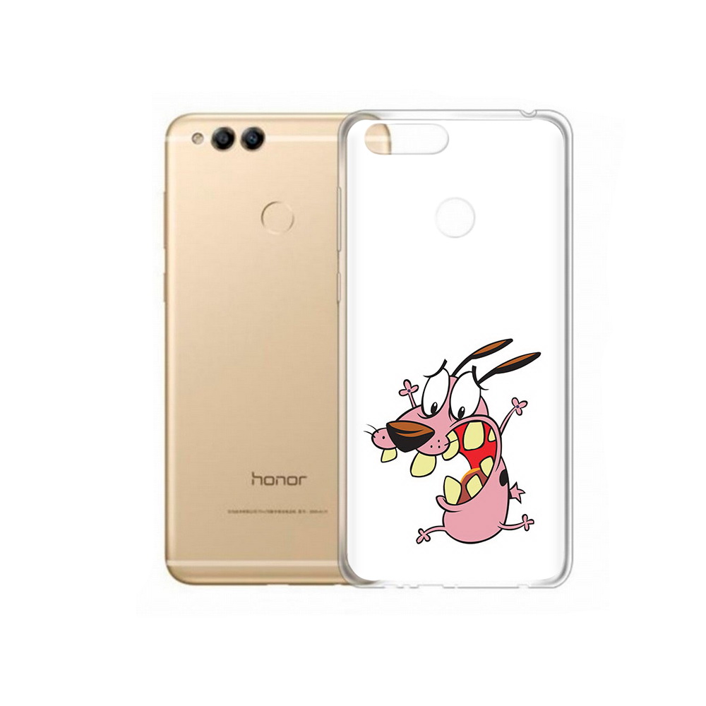 

Чехол MyPads Tocco для Huawei 7X зубастый бобик (PT94112.65.371), Прозрачный, Tocco