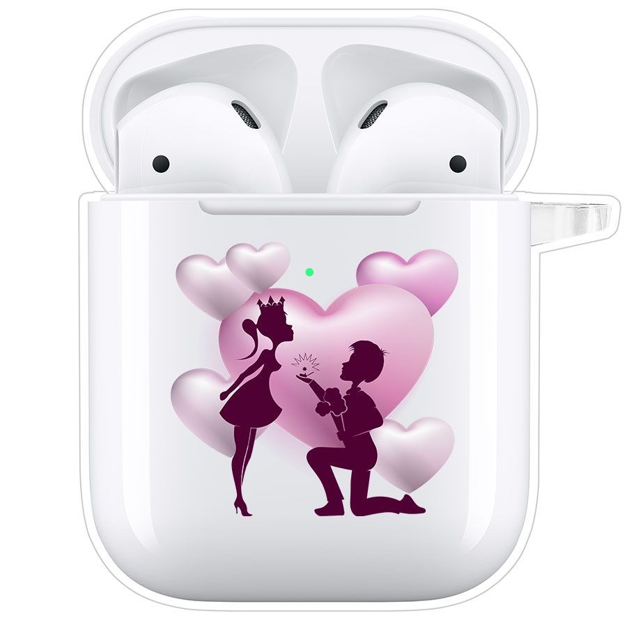 фото Чехол krutoff clear case для airpods 1 будь моей