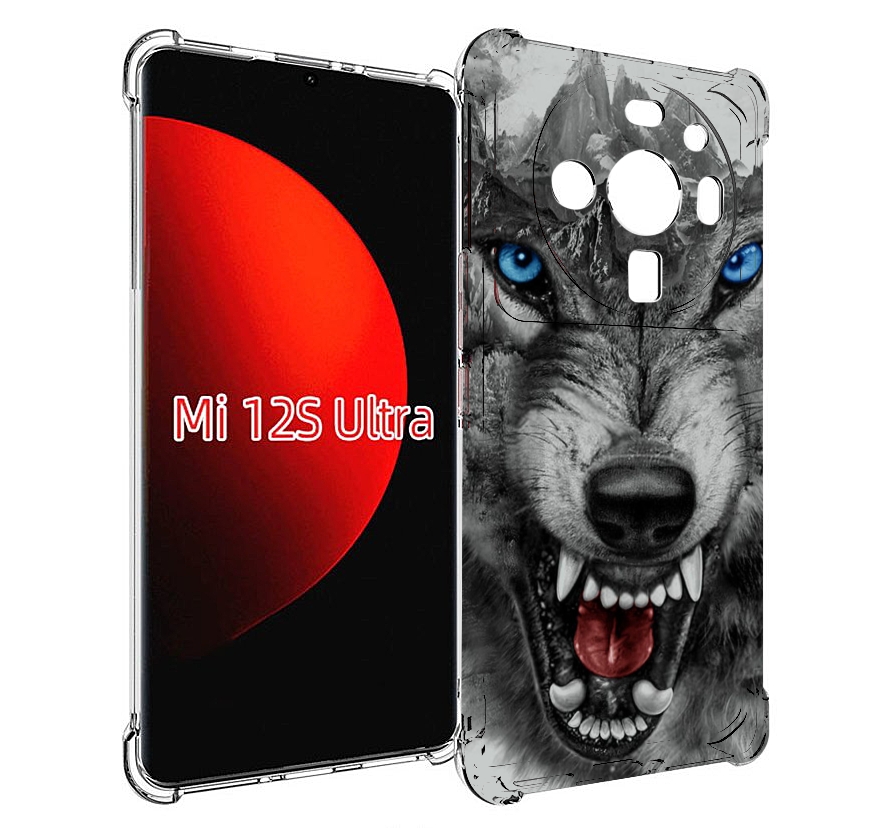 

Чехол MyPads Волк-частица мужской для Xiaomi 12S Ultra, Прозрачный, Tocco