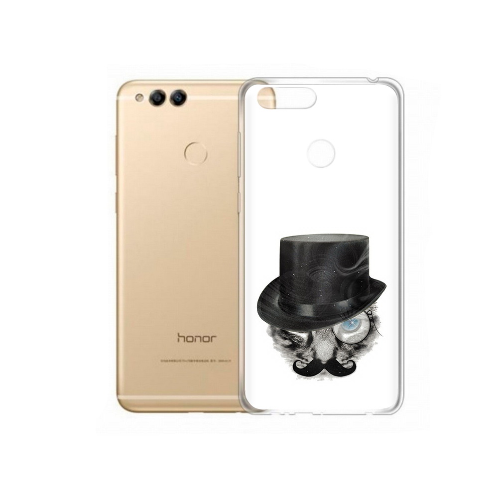 

Чехол MyPads Tocco для Huawei 7X интелегентный кот (PT94112.65.378), Прозрачный, Tocco