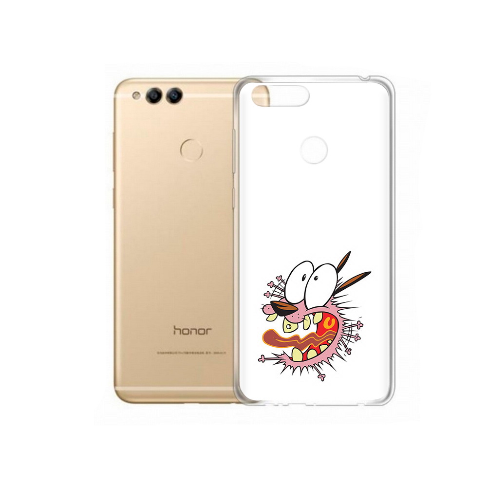

Чехол MyPads Tocco для Huawei 7X испуганный бобик (PT94112.65.381), Прозрачный, Tocco