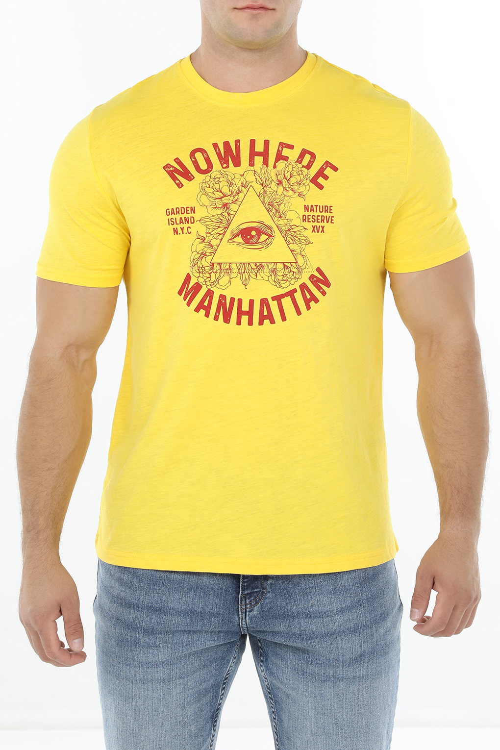 

Футболка мужская WTT 2039340 желтая 2XL, Желтый, 2039340