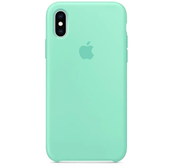 Чехол для Apple iPhone X/Xs Silicone Case (Мятный)