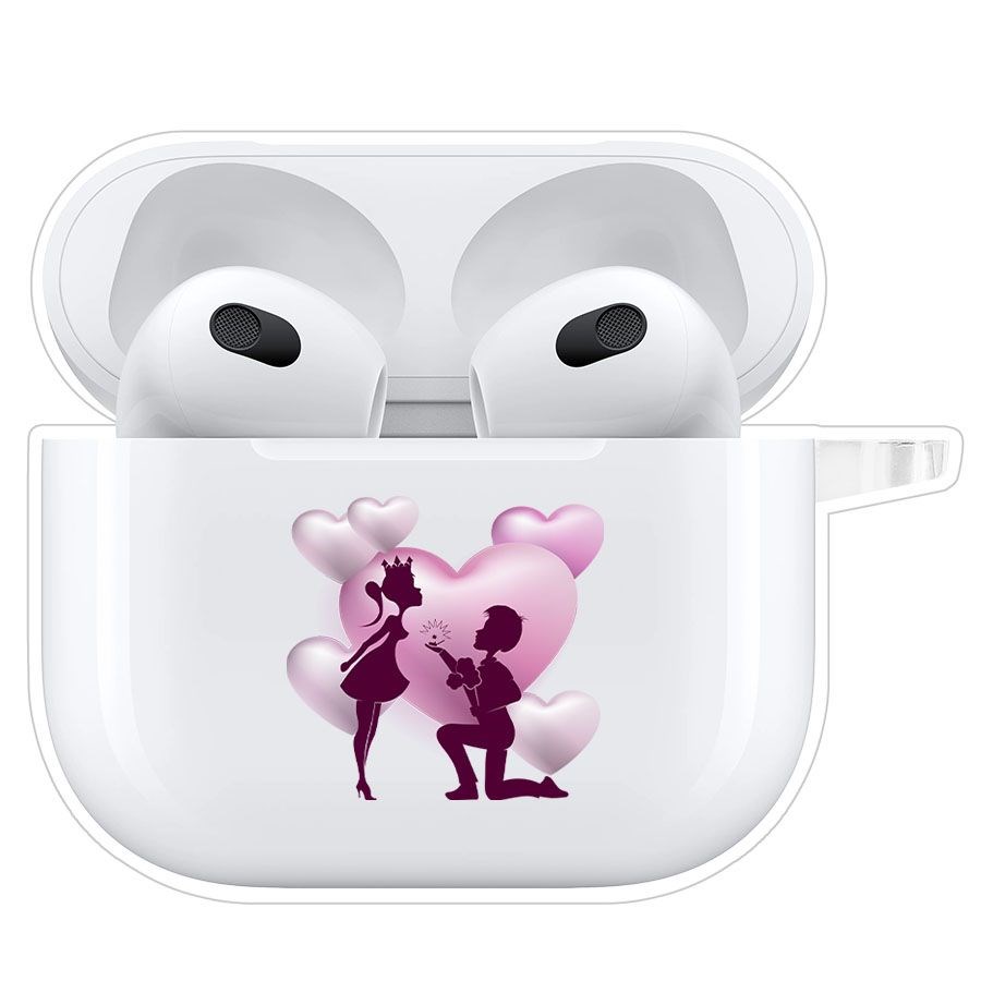 фото Чехол krutoff clear case для airpods 3 будь моей