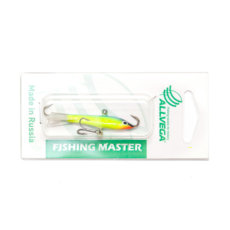 

Балансир ALLVEGA Fishing Master T7 N3 6.5 г 40 мм, Голубой;желтый