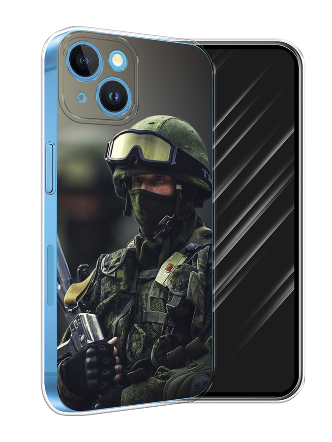 

Чехол Awog на Apple iPhone 15 "Солдат", Зеленый;серый, 15550-1