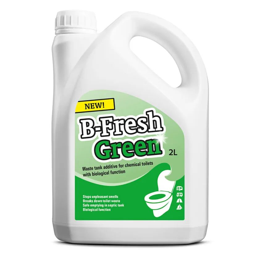 Туалетная жидкость Thetford B-Fresh Green для нижнего бака экологически безопасна, 2 л