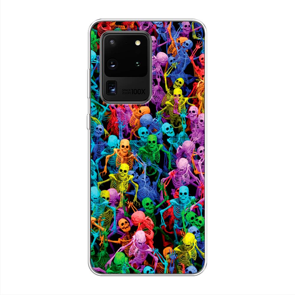 

Чехол на Samsung Galaxy S20 Ultra "Вечеринка скелетов", Фиолетовый;желтый;оранжевый, 29450-6