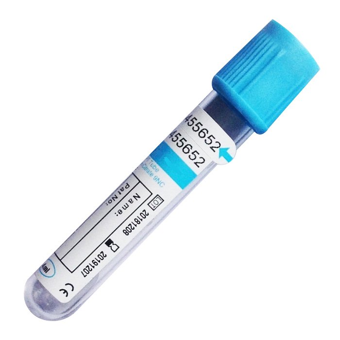 

Вакуумные пробирки Lab-Vac с цитратом натрия 3,8%, голубые, 4,5 мл, 13х100 мм, 100 шт, Голубой, 4,5 мл