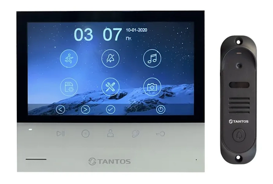 Комплект видеодомофона Tantos Selina HD M и Stich HD (черный) комплект видеодомофона tantos selina hd m и ipanel 2 hd белая