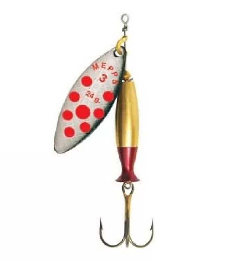 

Блесна вращающаяся Mepps Aglia Long Heavy №2, цвет Silver PTS Red, Золотистый;черный, Aglia Long Heavy