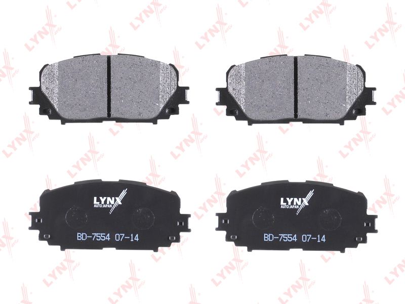 

Тормозные колодки LYNXauto передние дисковые для Toyota Yaris 05-11 BD7554