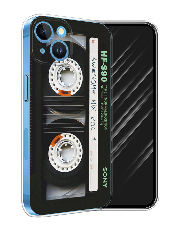 

Чехол Awog на Apple iPhone 15 "Кассета", Черный, 15550-1