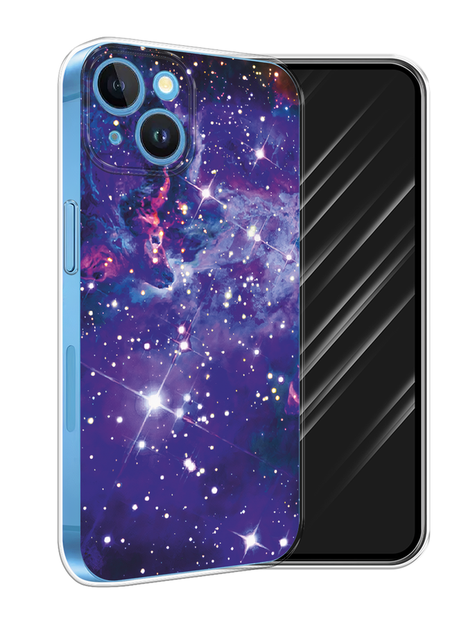 

Чехол Awog на Apple iPhone 15 "Яркая галактика", Фиолетовый, 15550-1