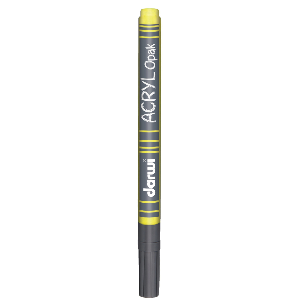 Маркер акриловый Darwi Opak, DA0220014, 1 мм (укрывистый) (720 темно-желтый)