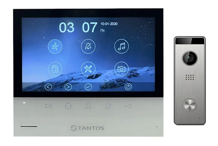 комплект видеодомофона tantos selina hd m и ipanel 2 hd metal Комплект видеодомофона Tantos Selina HD M и Triniti HD