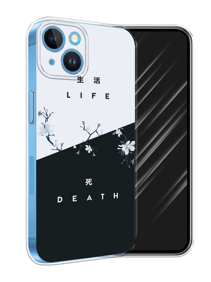 

Чехол Awog на Apple iPhone 15 "Life and death", Черный;серый, 15550-1