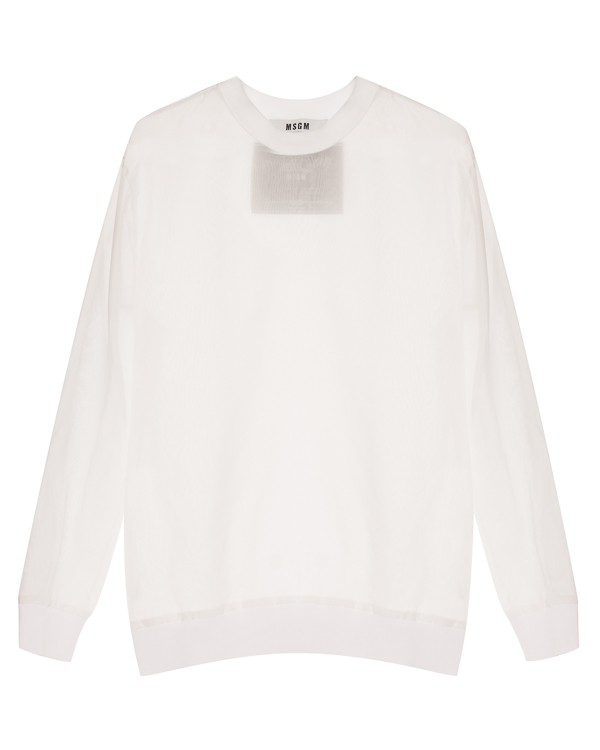 

Свитшот женский MSGM 2641MDM09X белый 38 IT, 2641MDM09X