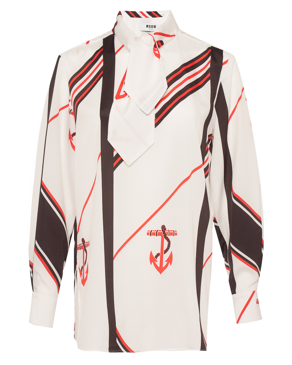 

Блуза женская MSGM 2641MDM44A белая 44 IT, 2641MDM44A