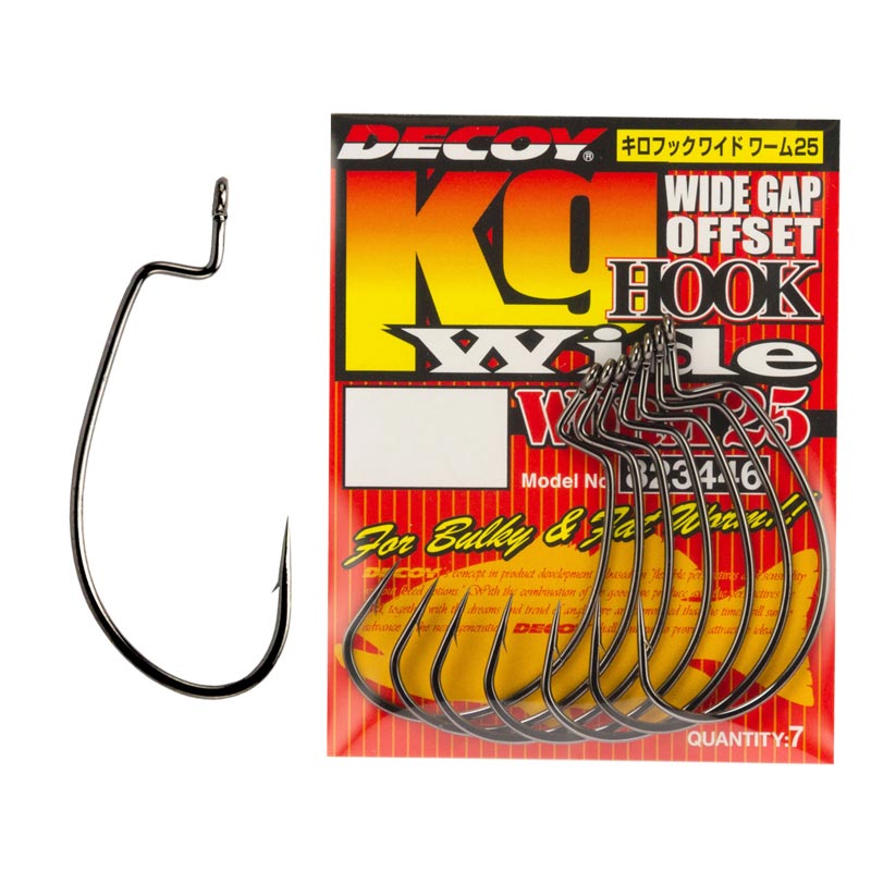 

Крючок Decoy Worm 25 Hook Wide #1/0, 8шт, Черный, Worm 25 Hook Wide