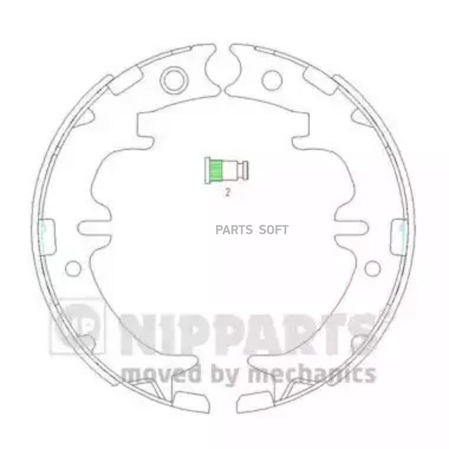 

Тормозные колодки NIPPARTS N3502083